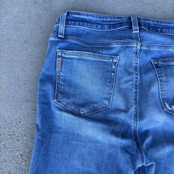 Paige Hoxton Crop Jeans Mid Rise Light Wash Denim Women's Blue Size 29 - Picture 6 of 13